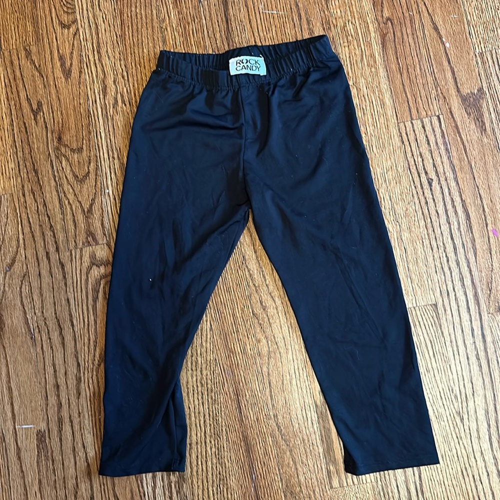 Sporty, black leggings from Rock Candy, size S/7-8.